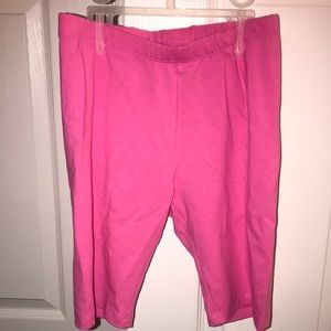 Brand new pink biker shorts. Size L, 10/12. 95% cotton, 5% spandex.